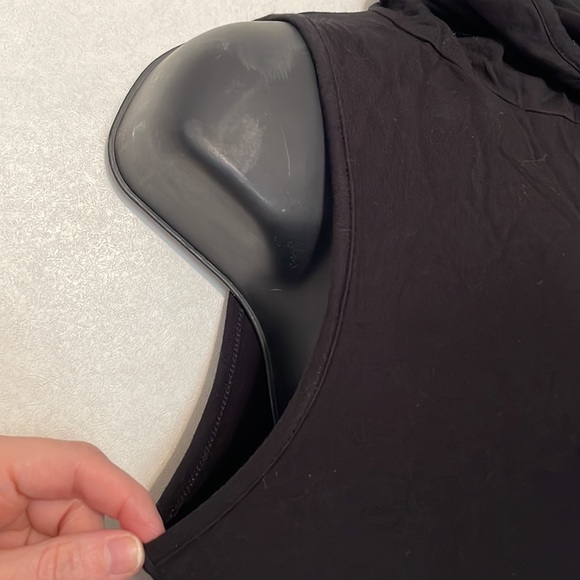 Women’s size S/M black turtleneck, tank top, with ear loops for masking. - Picture 5 of 7